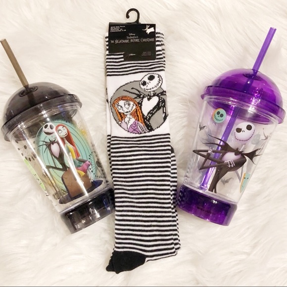Disney Accessories - Light up dome lid cups and pair of socks